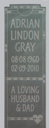 green slate gravestone